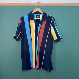 Lands' End multicoloured striped polo shirt